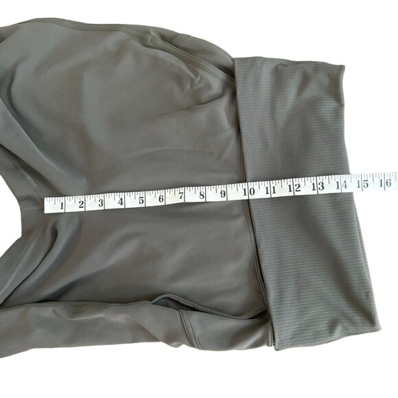 Lululemon Align Ribbed Waist Cropped‎ Pants 4 Olive Green Yoga Capri 22.5'' - Picture 7 of 8
